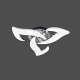 Lustra LED RFAN, Model R9179/3, Cu Telecomanda, 3 Tipuri De Lumina, Intensitate Reglabila, 60W, Argintiu