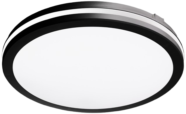 Plafoniera LED RFAN, Rotunda, CCT, 60W, 3 Tipuri De Lumina, Negru