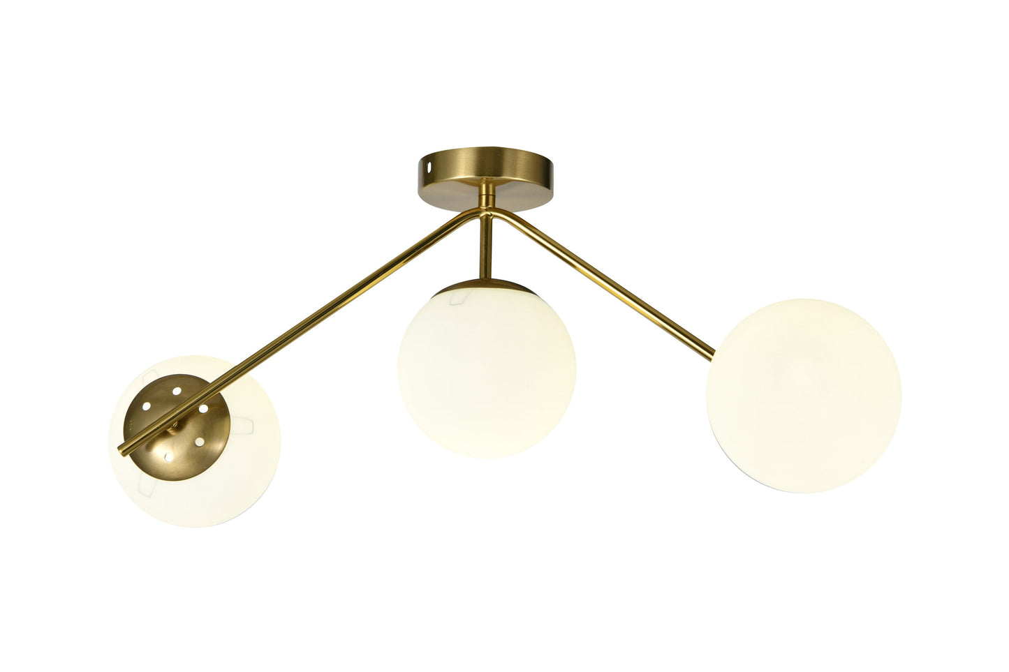 Lustra RFAN, Model N36377-3, Cu Abajururi, 3 X E27, Auriu