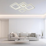 Lustra LED RFAN, Model R9002/2+2, cu Telecomanda, 3 Tipuri de Lumina, Intensitate Reglabila, 160W, Alb