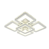 Lustra LED RFAN, Model R9004/4+1, cu Telecomanda, 3 Tipuri de Lumina, Intensitate Reglabila, 240W, Alb