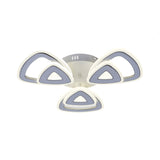 Lustra LED RFAN, Model R9008/3+3, cu Telecomanda, 3 Tipuri de Lumina, Intensitate Reglabila, 132W, Alb