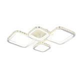 Lustra LED RFAN, Model R9010/2+2, cu Telecomanda, 3 Tipuri de Lumina, Intensitate Reglabila, 152W, Alb