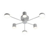 Lustra LED RFAN, Model R9029-6, cu Telecomanda, 3 Tipuri de Lumina, Intensitate Reglabila, 72W, Alb