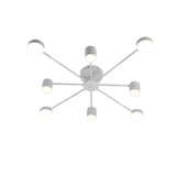 Lustra LED RFAN, Model R9029-8, cu Telecomanda, 3 Tipuri de Lumina, Intensitate Reglabila, 96W, Alb