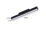 Banda LED Sina Magnetica Incastrata, Lumina Calda, 24W, Negru