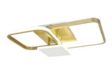 Lustra LED RFAN, Model R9039, cu Telecomanda, 3 Tipuri de Lumina, Intensitate Reglabila, 102W, Auriu
