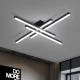 Lustra LED RFAN, Model R9111/4, Cu Telecomanda, 3 Tipuri De Lumina, Intensitate Reglabila, 66W, Negru