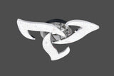 Lustra LED RFAN, Model R9179/3, Cu Telecomanda, 3 Tipuri De Lumina, Intensitate Reglabila, 60W, Argintiu
