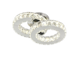 Lustra LED RFAN, Model R9182/2, Cu Telecomanda, 3 Tipuri De Lumina, Intensitate Reglabila, 52W, Argintiu