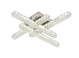 Lustra LED RFAN, Model R9183/4, Cu Telecomanda, 3 Tipuri De Lumina, Intensitate Reglabila, 72W, Argintiu
