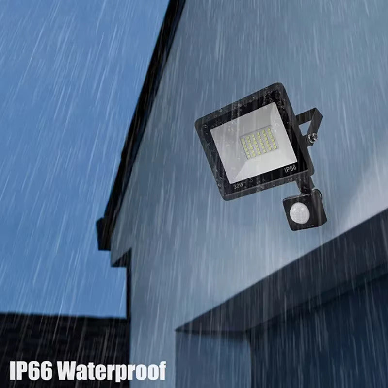 Proiector LED Cu Senzor De Miscare, Rezistent la Apa IP66, Lumina Rece, 220V, 30W