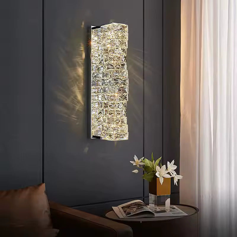 Aplica LED RFAN, Model B6620, Textura Cristal, 3 Tipuri De Lumina, 20W, Argintiu
