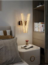 Aplica LED RFAN, Model B7024, Textura Cristal, 3 Tipuri De Lumina, 10W, Auriu
