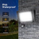 Proiector LED Cu Senzor De Miscare, Rezistent la Apa IP66, Lumina Rece, 220V, 100W