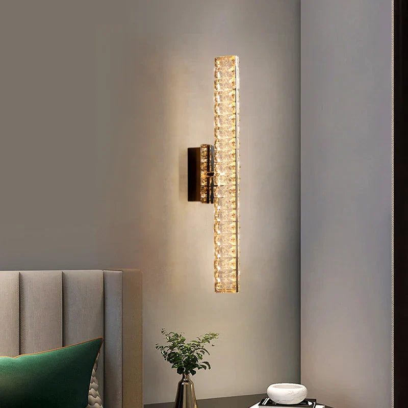 Aplica LED RFAN, Model B6818, Textura Cristal, 3 Tipuri De Lumina, 18W, Auriu