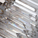 Candelabru RFAN, Model WL339/400, Textura Cristal, Metal, 5 X E27, Argintiu