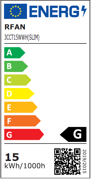 Plafoniera LED RFAN, Rotunda, Slim, 15W, 3 Tipuri De Lumina, Alb