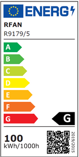 Lustra LED RFAN, Model R9179/5, Cu Telecomanda, 3 Tipuri De Lumina, Intensitate Reglabila, 100W, Argintiu