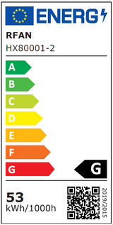 Lustra LED RFAN, Model HX80001-2, Cu Telecomanda, 3 Tipuri De Lumina, Intensitate Reglabila, 53W, Negru/Auriu