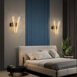 Aplica LED RFAN, Model B7024, Textura Cristal, 3 Tipuri De Lumina, 10W, Auriu