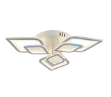 Lustra LED RFAN, Model M408-3, Cu Telecomanda, 3 Tipuri De Lumina, Intensitate Reglabila, 108W, Alb