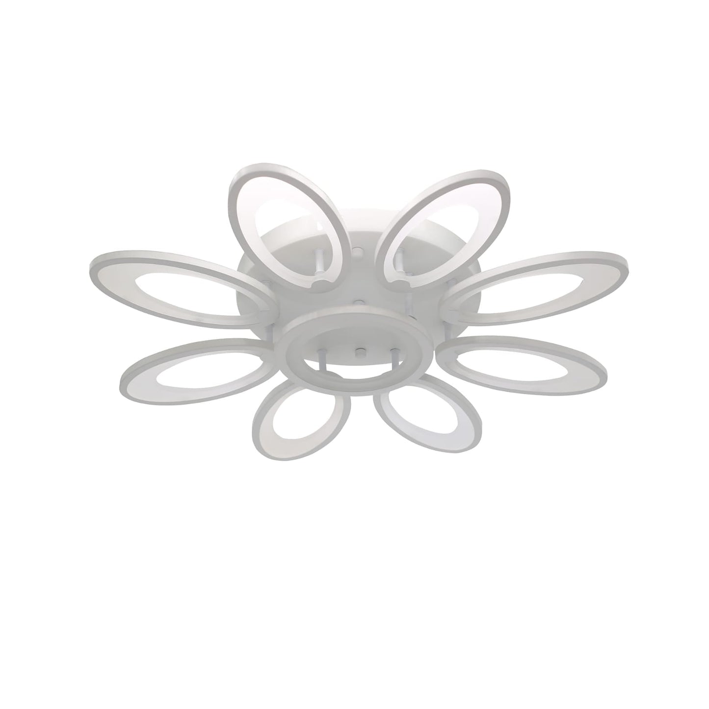Lustra LED RFAN, Model M003/8+1, cu Telecomanda, 3 Tipuri de Lumina, Intensitate Reglabila, 200W, Alb