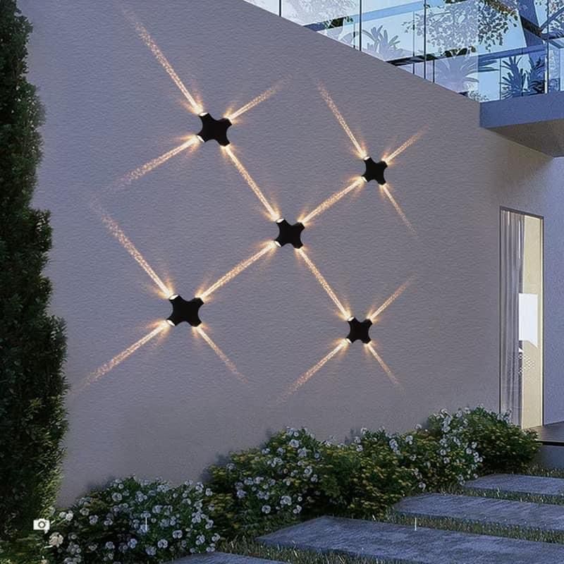 Aplica Exterior RFAN, Model L987, Material Aluminiu, IP65, Lumina Neutra, 8W, Negru