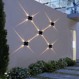 Aplica Exterior RFAN, Model L987, Material Aluminiu, IP65, Lumina Neutra, 8W, Negru