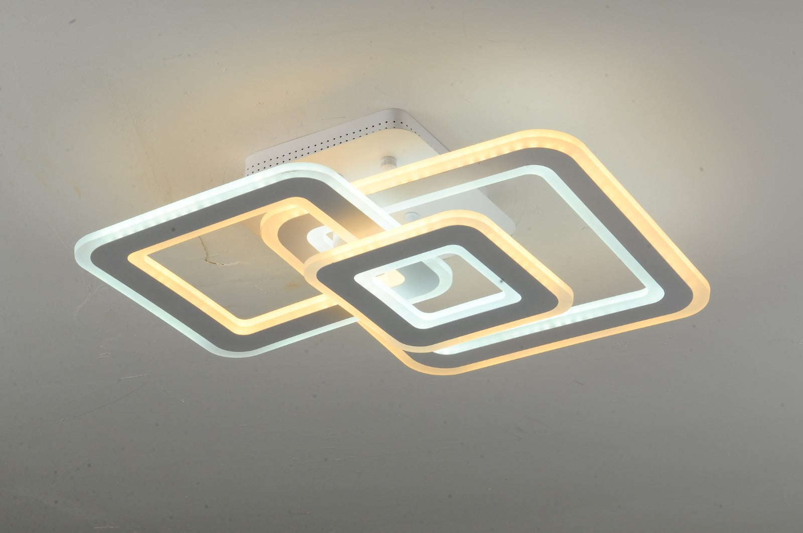 Lustra LED RFAN, Model M988-3, cu Telecomanda, 3 Tipuri de Lumina, Intensitate Reglabila, 170W, Alb