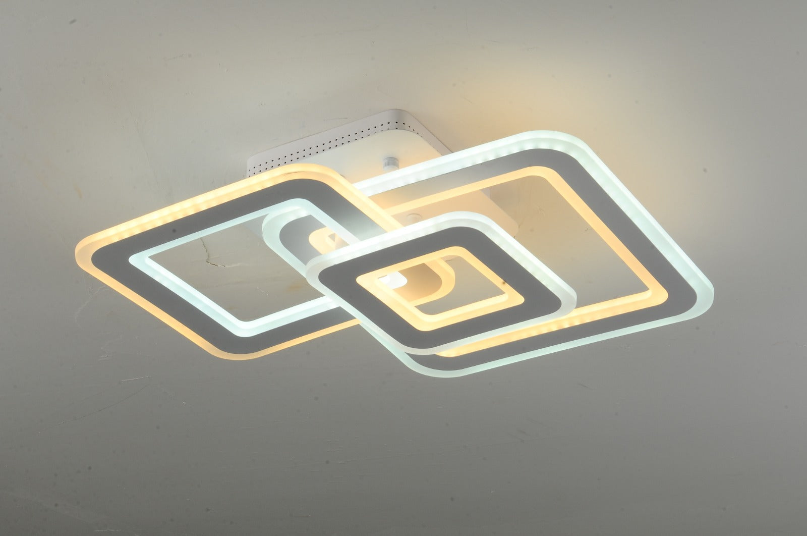 Lustra LED RFAN, Model M988-3, cu Telecomanda, 3 Tipuri de Lumina, Intensitate Reglabila, 170W, Alb