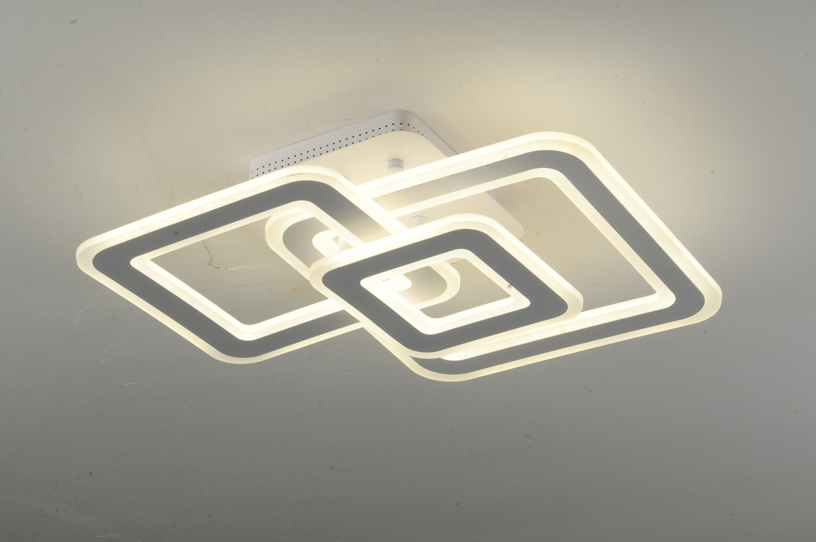Lustra LED RFAN, Model M988-3, cu Telecomanda, 3 Tipuri de Lumina, Intensitate Reglabila, 170W, Alb