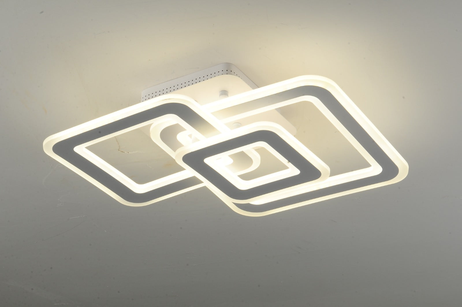 Lustra LED RFAN, Model M988-3, cu Telecomanda, 3 Tipuri de Lumina, Intensitate Reglabila, 170W, Alb
