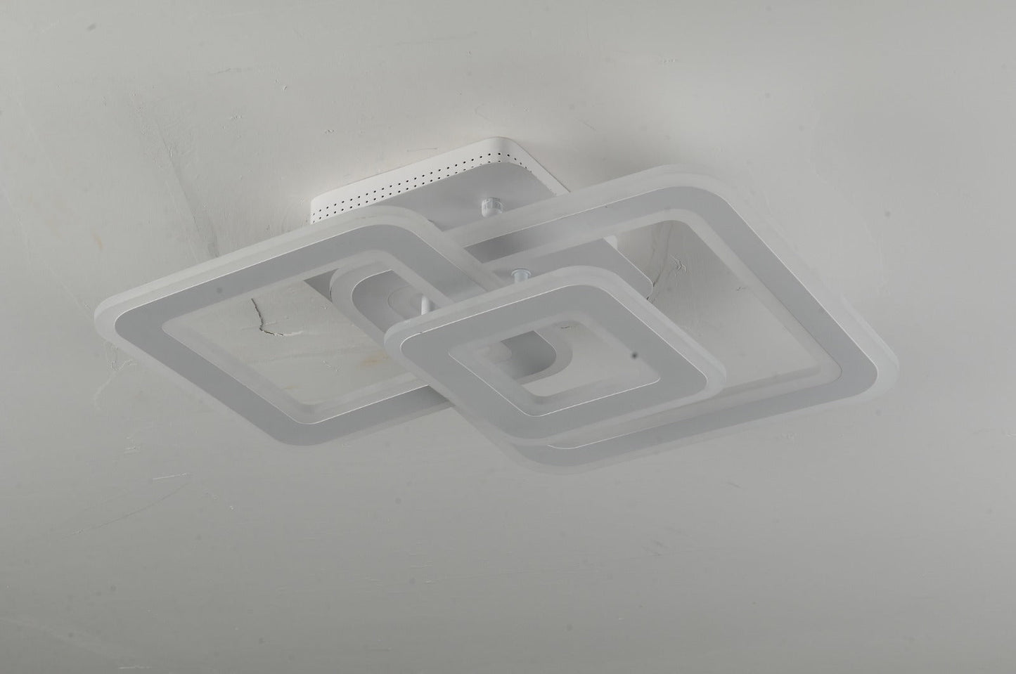 Lustra LED RFAN, Model M988-3, cu Telecomanda, 3 Tipuri de Lumina, Intensitate Reglabila, 170W, Alb