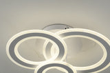 Lustra LED RFAN, Model M978-3C, cu Telecomanda, 3 Tipuri de Lumina, Intensitate Reglabila, 178W, Alb