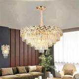 Candelabru RFAN, Model 62111/600, Textura Cristal, Metal, 10 X E27, Auriu