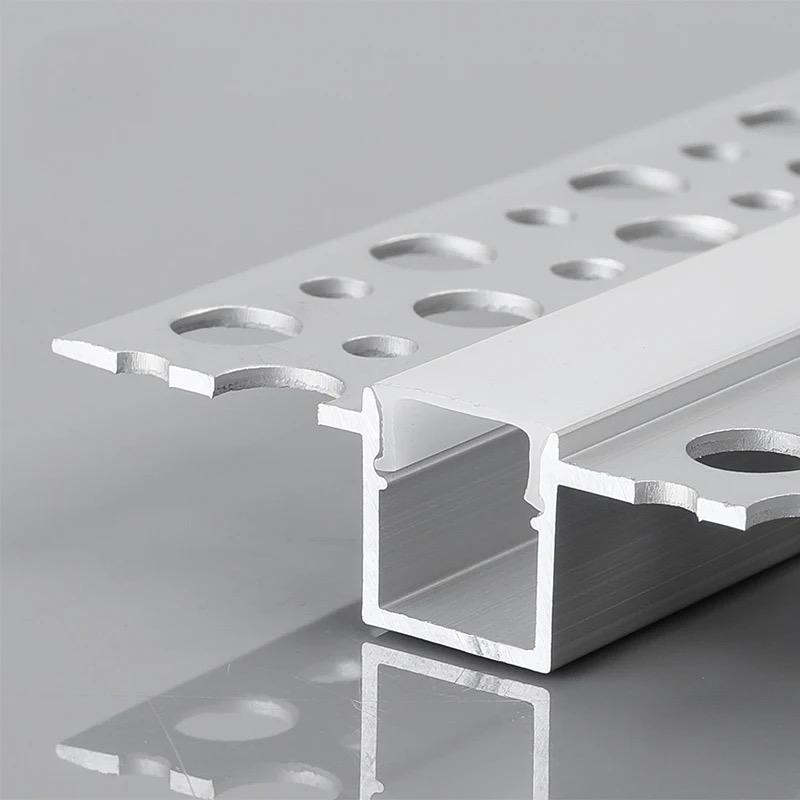 Profil LED Incastrat, Finisaj Glet, Lungime 3m, Latime 1.5 cm