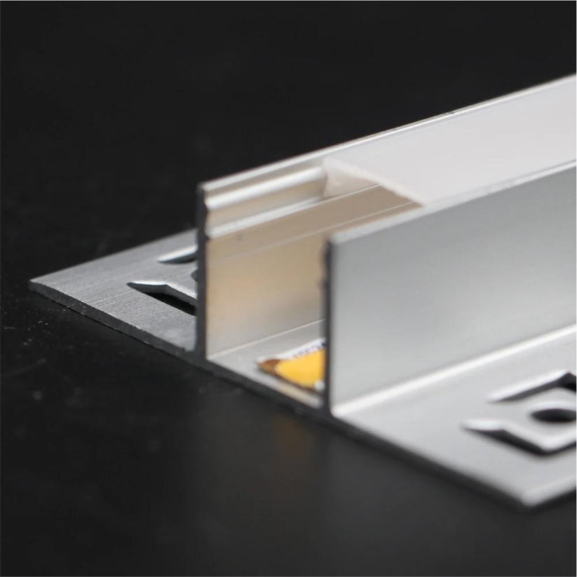 Profil LED Incastrat, Sub Tencuiala, Lungime 3m, Latime 1.3 cm