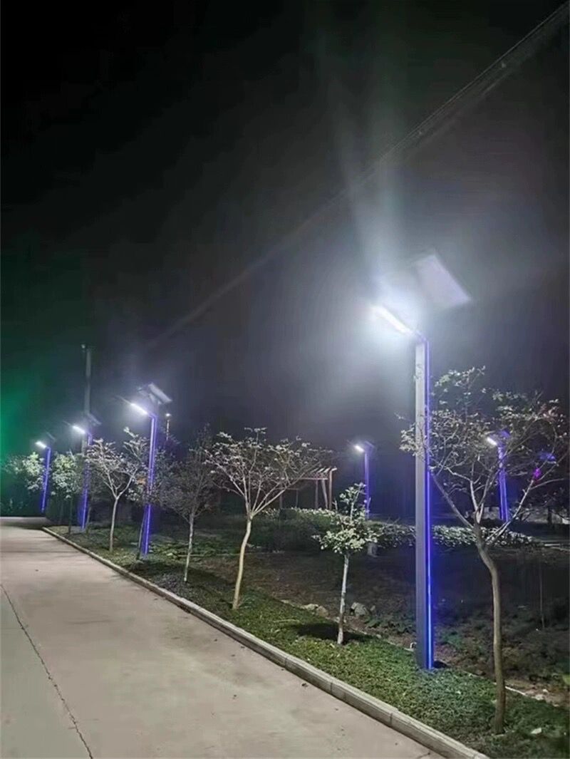 Stalp LED Iluminat Stradal, cu Panou Solar, Lumina Rece, 30W, 3m, Gri