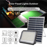 Proiector LED, cu Panou Solar si Telecomanda, Rezistent la Apa IP65, 100W
