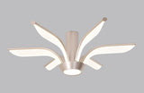 Lustra LED RFAN, Model DG33-6M, cu Telecomanda, 3 Tipuri de Lumina, Intensitate Reglabila, 96W, Auriu