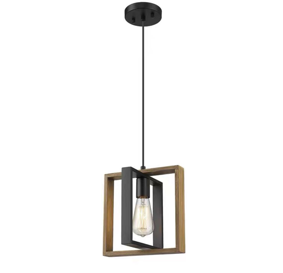 Pendul RFAN, Model 5456-1, 1 X E27,  Negru/Maro