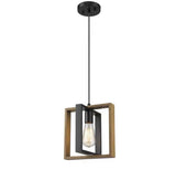 Pendul RFAN, Model 5456-1, 1 X E27,  Negru/Maro
