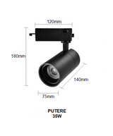 Proiector LED RFAN, Model B53 BK, 35W, 4000K Lumina Neutra, Directionabil Pe Sina Monofazata, Negru