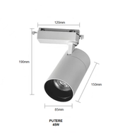 Proiector LED RFAN, Model B54 WH, 45W, 4000K Lumina Neutra, Directionabil Pe Sina Monofazata, Alb