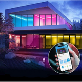 Banda LED Digitala RFAN, RGB, 10W/m, 100m/Rola, 220V, IP65, Cu Telecomanda si Aplicatie