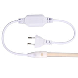 Banda LED COB, Flexibila, IP65, 280 LED/M, Lumina Calda, 3000K, 8W/M, 100m/Rola, 220V, Cu Alimentator Inclus