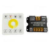 Controler pentru Banda LED 12-24V, CCT, 3 Culori, cu Telecomanda, 10A