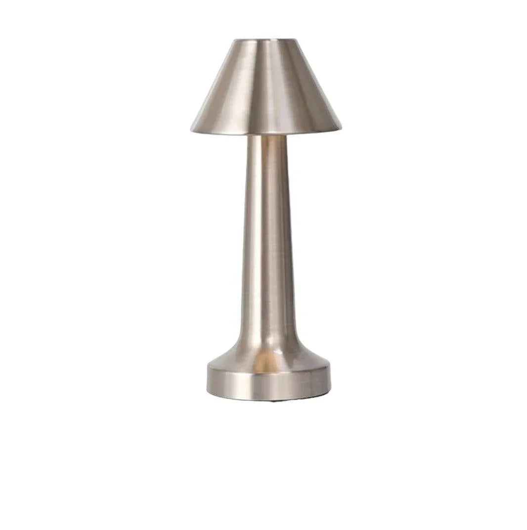 Lampa de birou, fara fir, reincarcabila USB, Design Modern Minimalist, 3 Moduri de Lumina, Argintiu