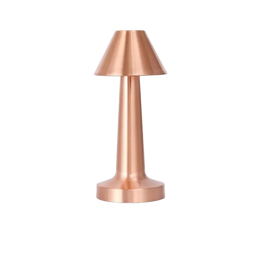 Lampa de birou, fara fir, reincarcabila USB, Design Modern Minimalist, 3 Moduri de Lumina, Bronz